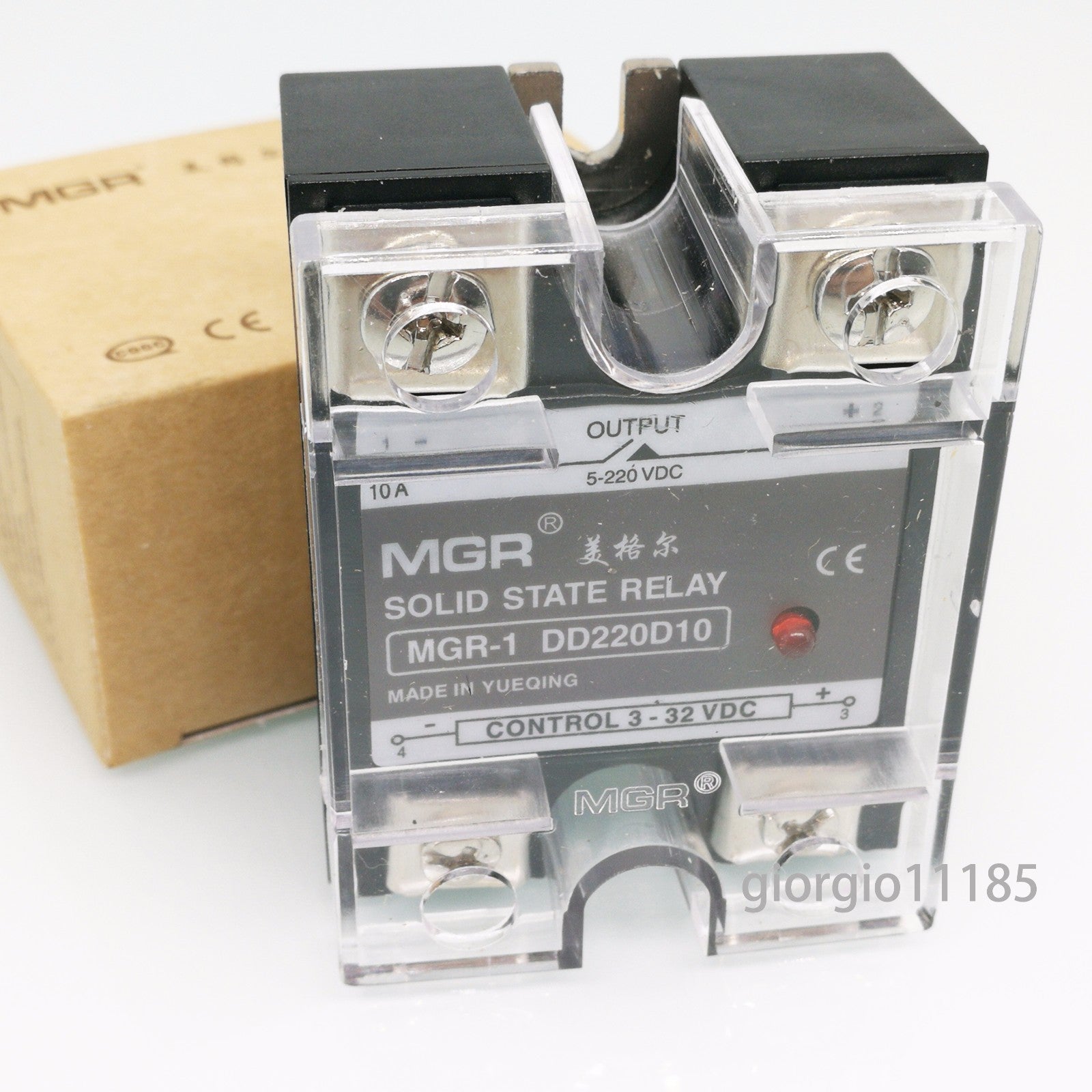 US Stock 10A Solid State Relay SSR DC-DC Input 3-32V DC Load 5-220V DC DD220D10