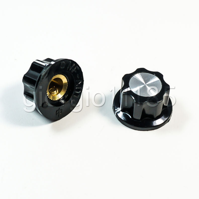 US Stock 10pcs Plastic Control Round Srew Type Pot Potentiometer Knob MF-A01