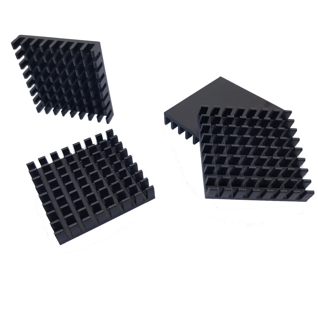 US Stock 10pcs 28 x 28 x 6mm Heat Sink Cooling Aluminum Heatsink CPU IC LED