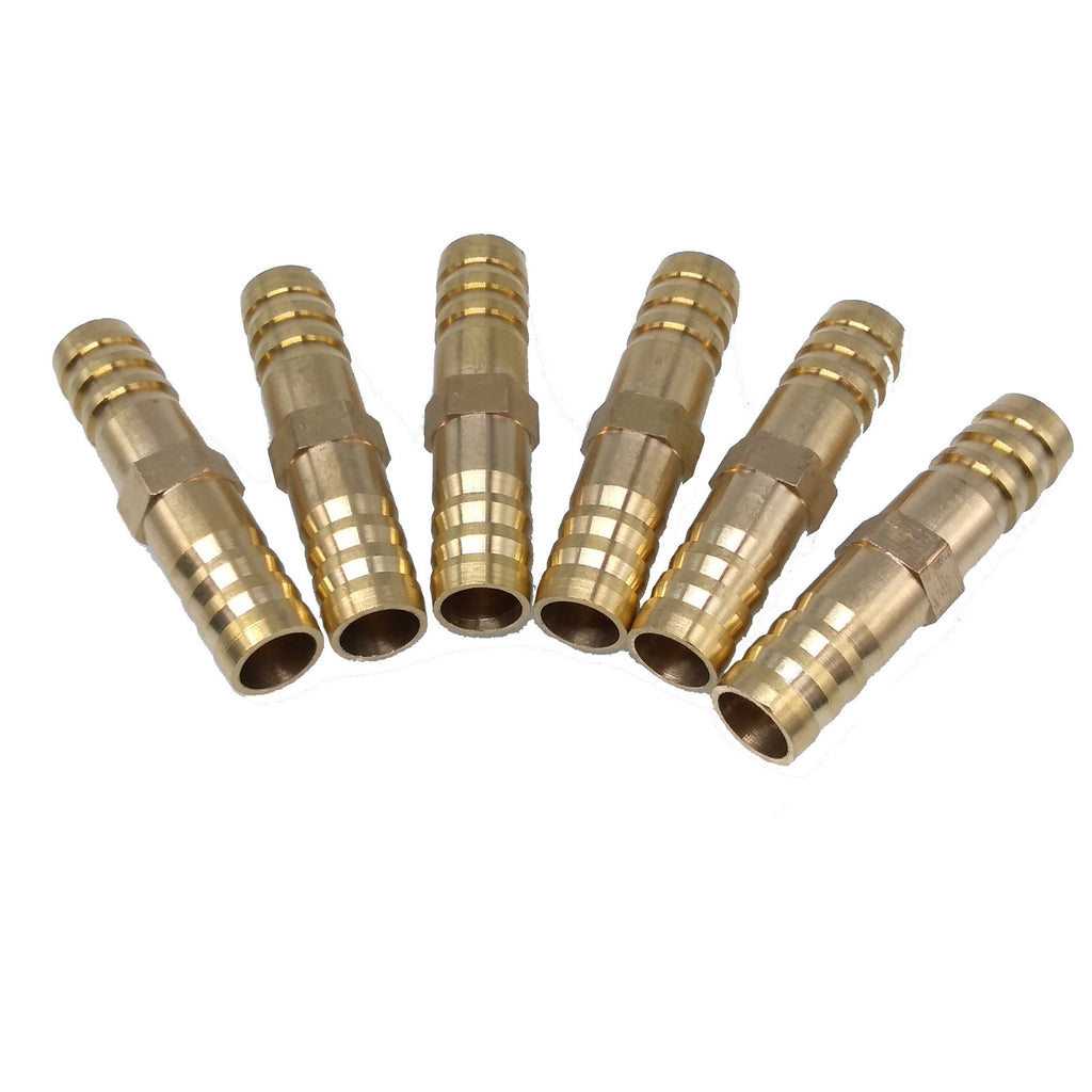 US Stock 6x 10mm Pipe Quick Fitting Straight Coupler Hose Barb Connector Adapter