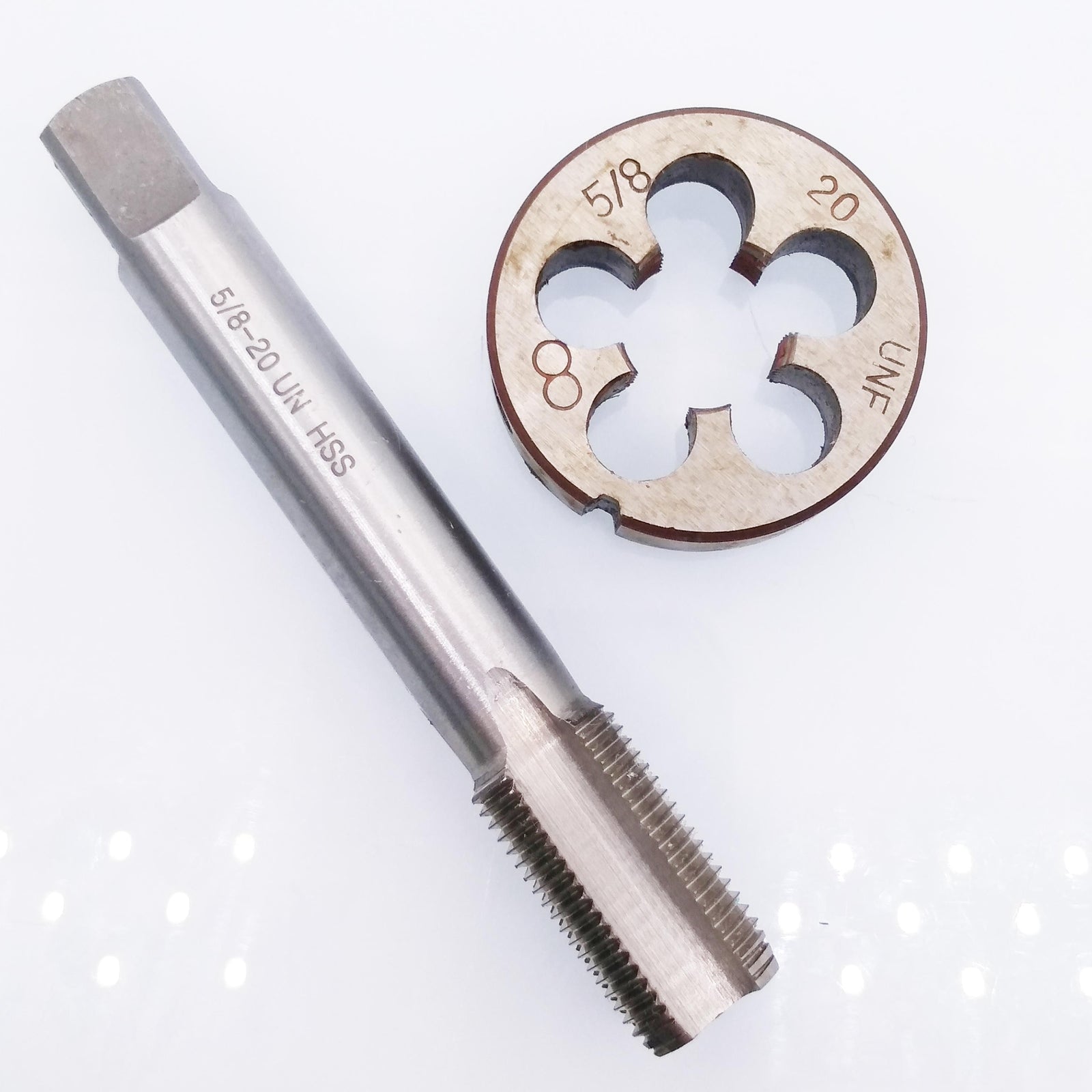 US Stock HSS 5/8-20 UNF Tap & 5/8-20 UNF Die Right Hand