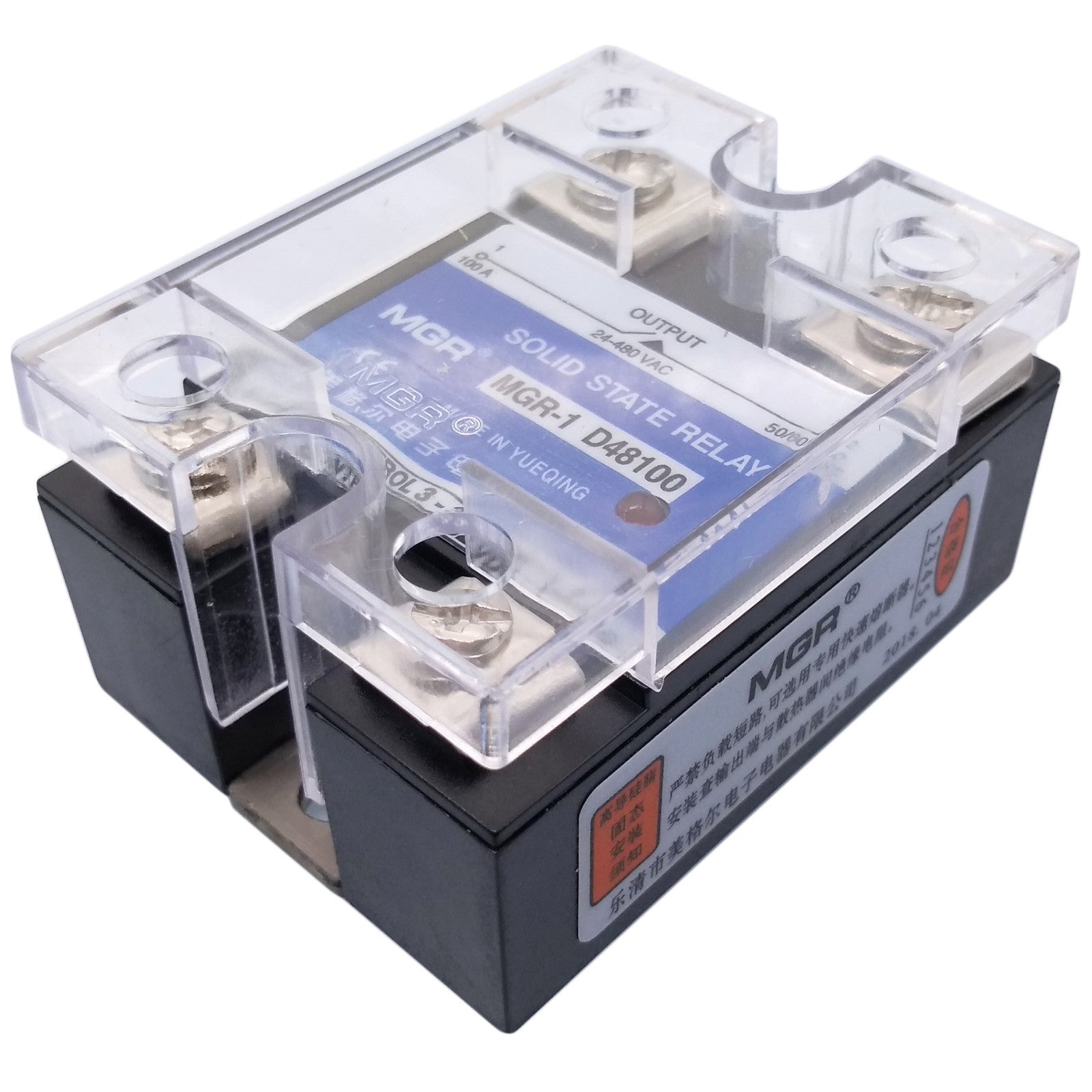 US Stock 100A Solid State Relay SSR DC-AC Input 3-32V DC Load 24-480V AC D48100
