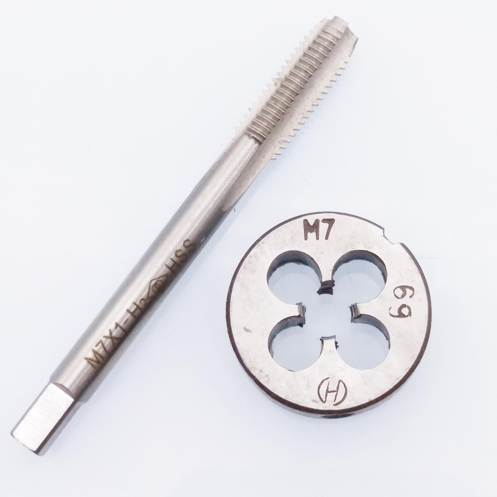 US Stock HSS M7 x 1mm Tap & M7 x 1.0mm Die Metric Thread Right Hand