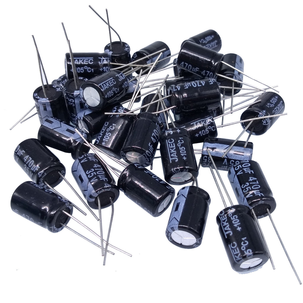 AU Stock 50pcs Electrolytic Capacitors 470uF 470mfd 35V +105℃ Radial 10 x 17mm
