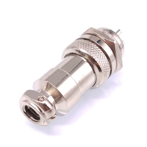 1Set GX20 4Pin 20mm Panel Mounting Metal Aviation Connector Plug + Socket