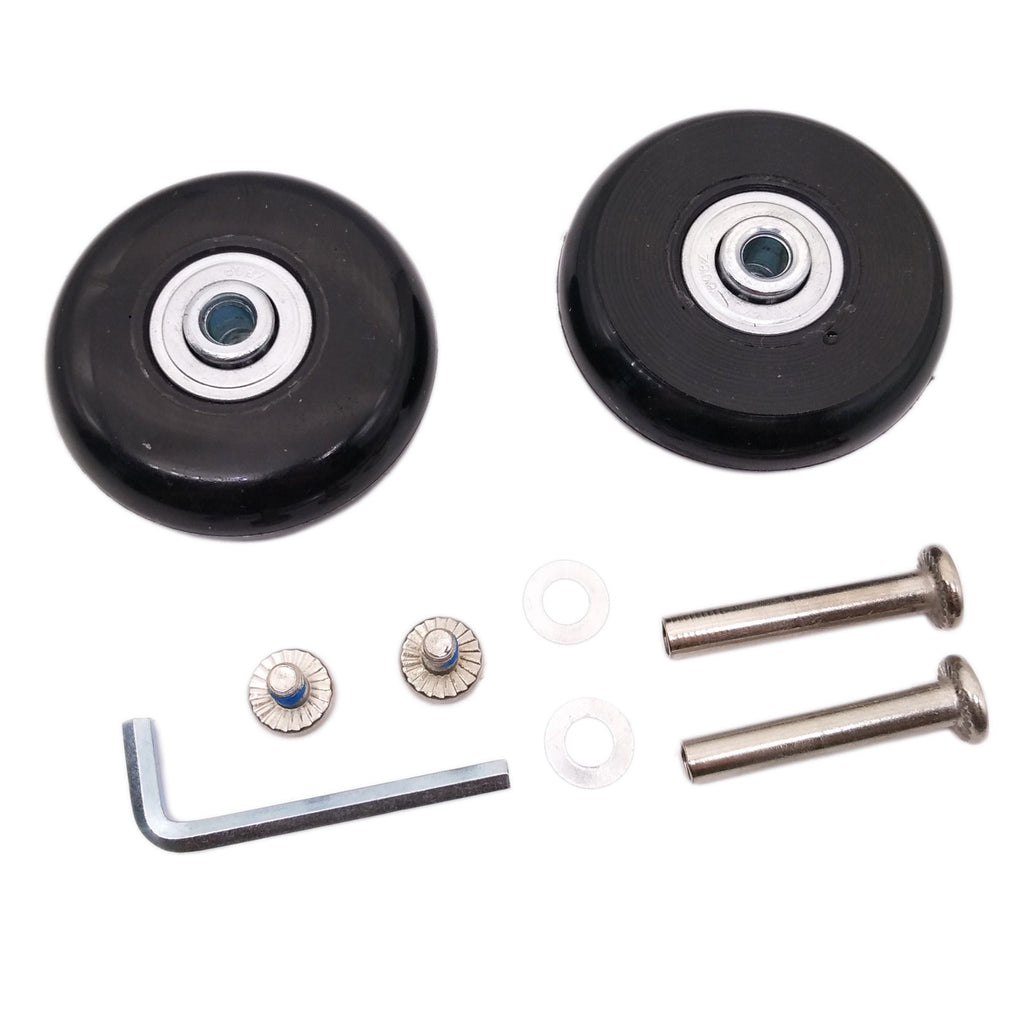 US Stock 2Set OD 54mm Luggage Suitcase Replacement Wheels Axles Repair Wrench