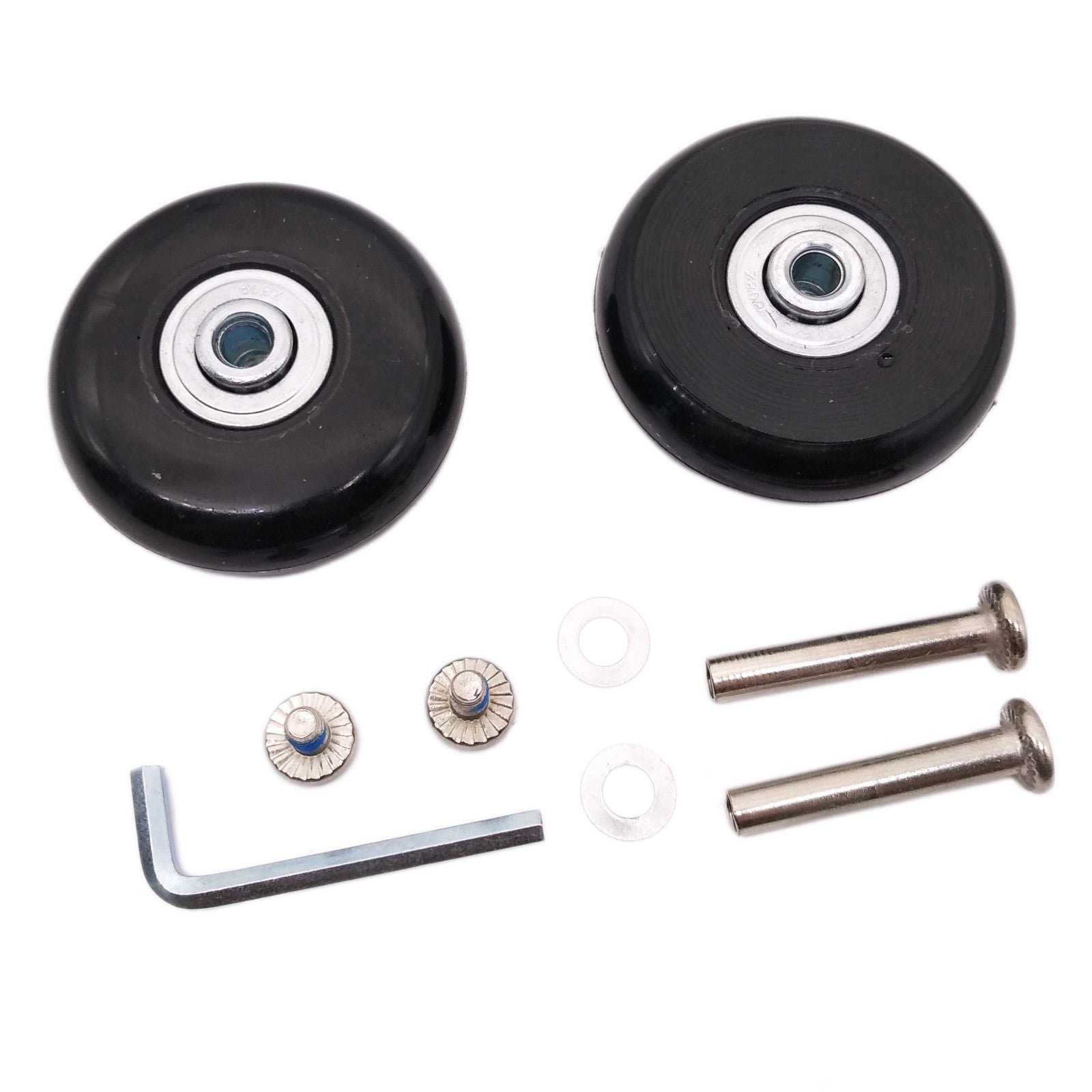 US Stock 2Set OD 54mm Luggage Suitcase Replacement Wheels Axles Repair Wrench