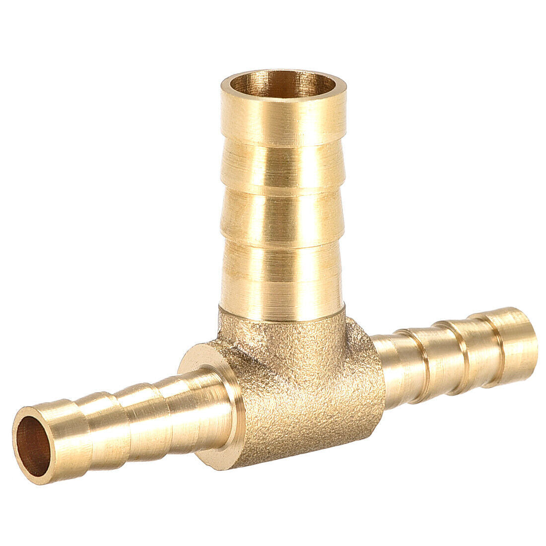 6mm x 10mm x 6mm Brass Hose Reducer Barb Fitting Tee T-Shaped 3 Way Barbed