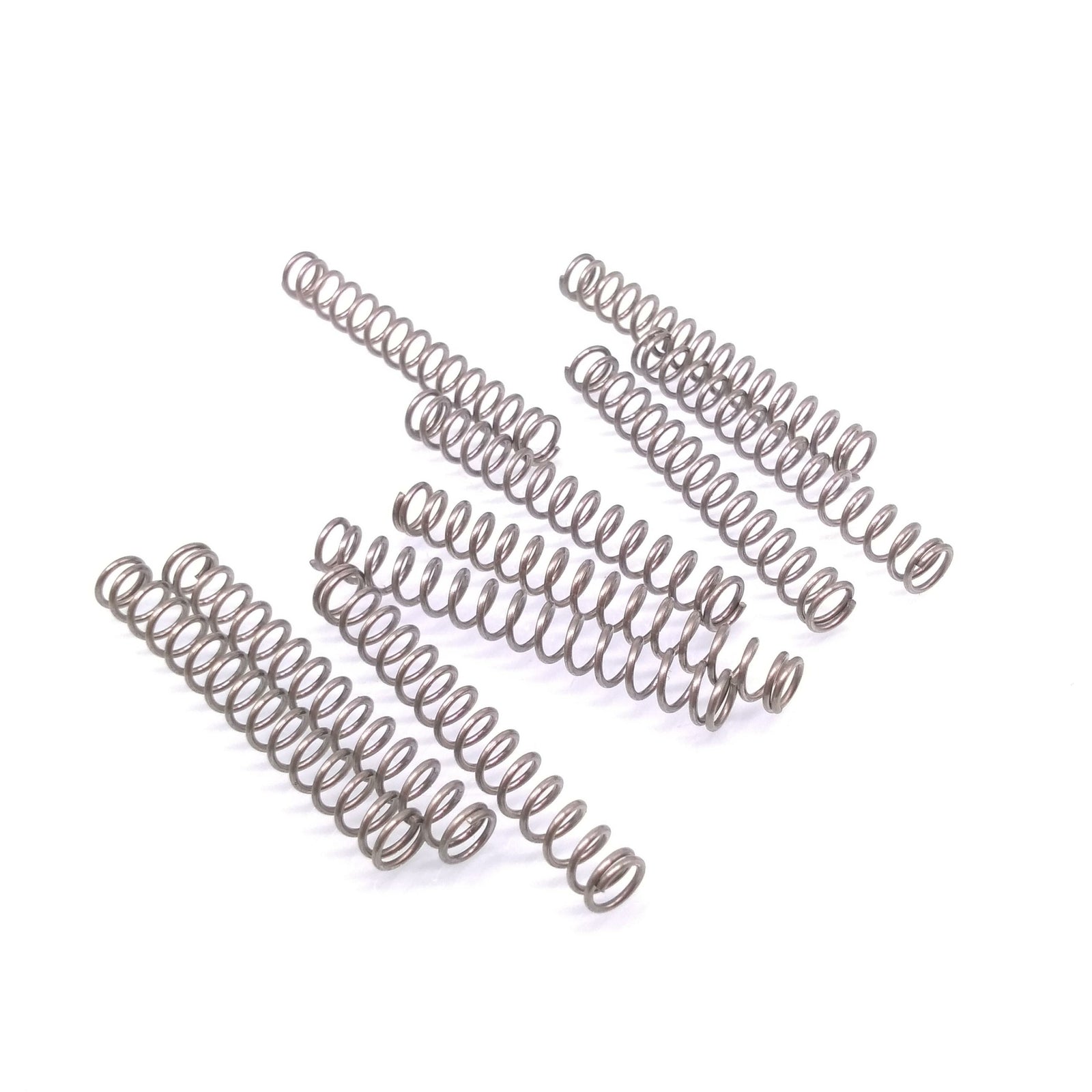 10pcs 0.8mm x 5mm x 45mm Stainless Steel Compression Spring Pressure Spring