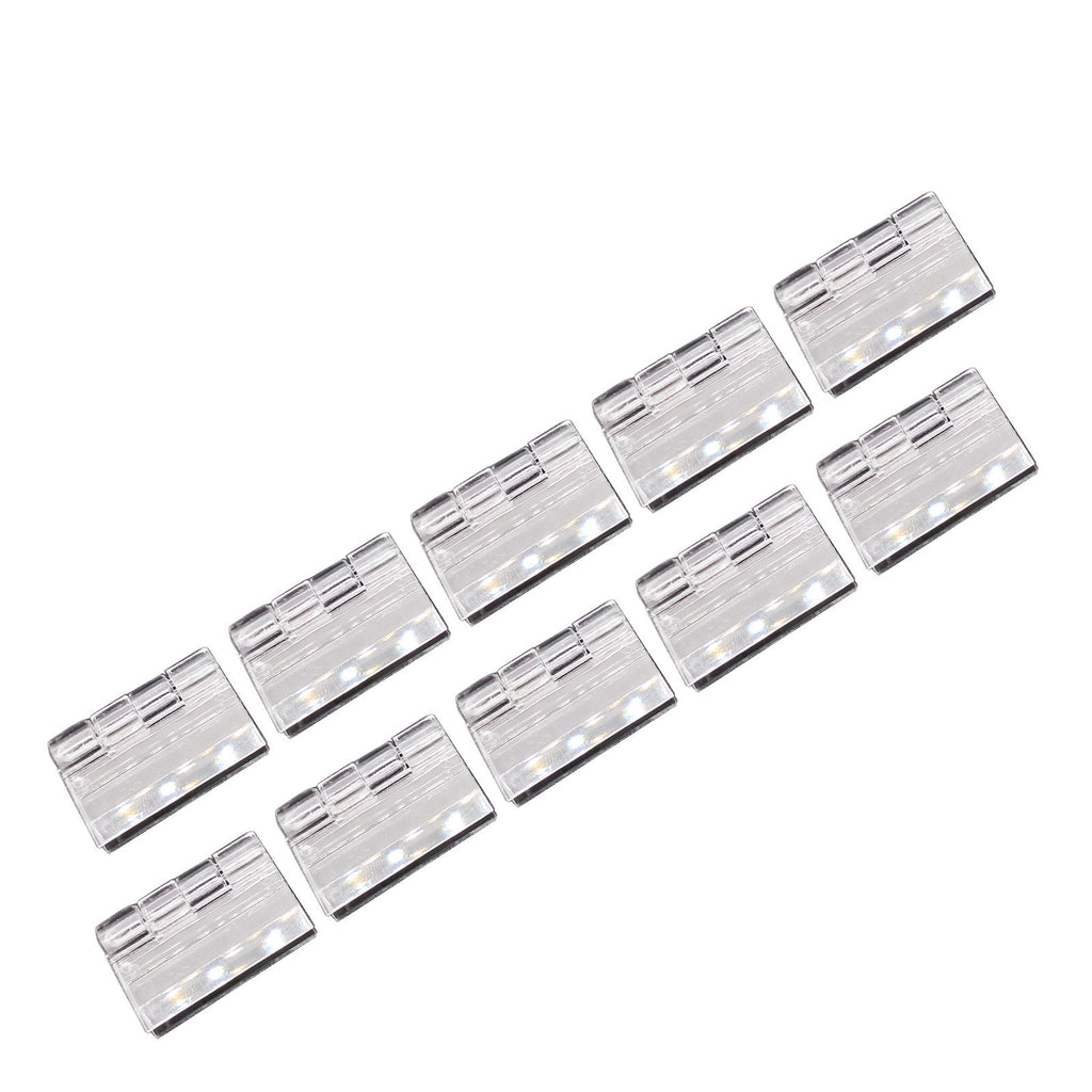 US Stock 12pcs Clear PMMA Acrylic Plastic Folding PMMA Hinge 30 x 33mm