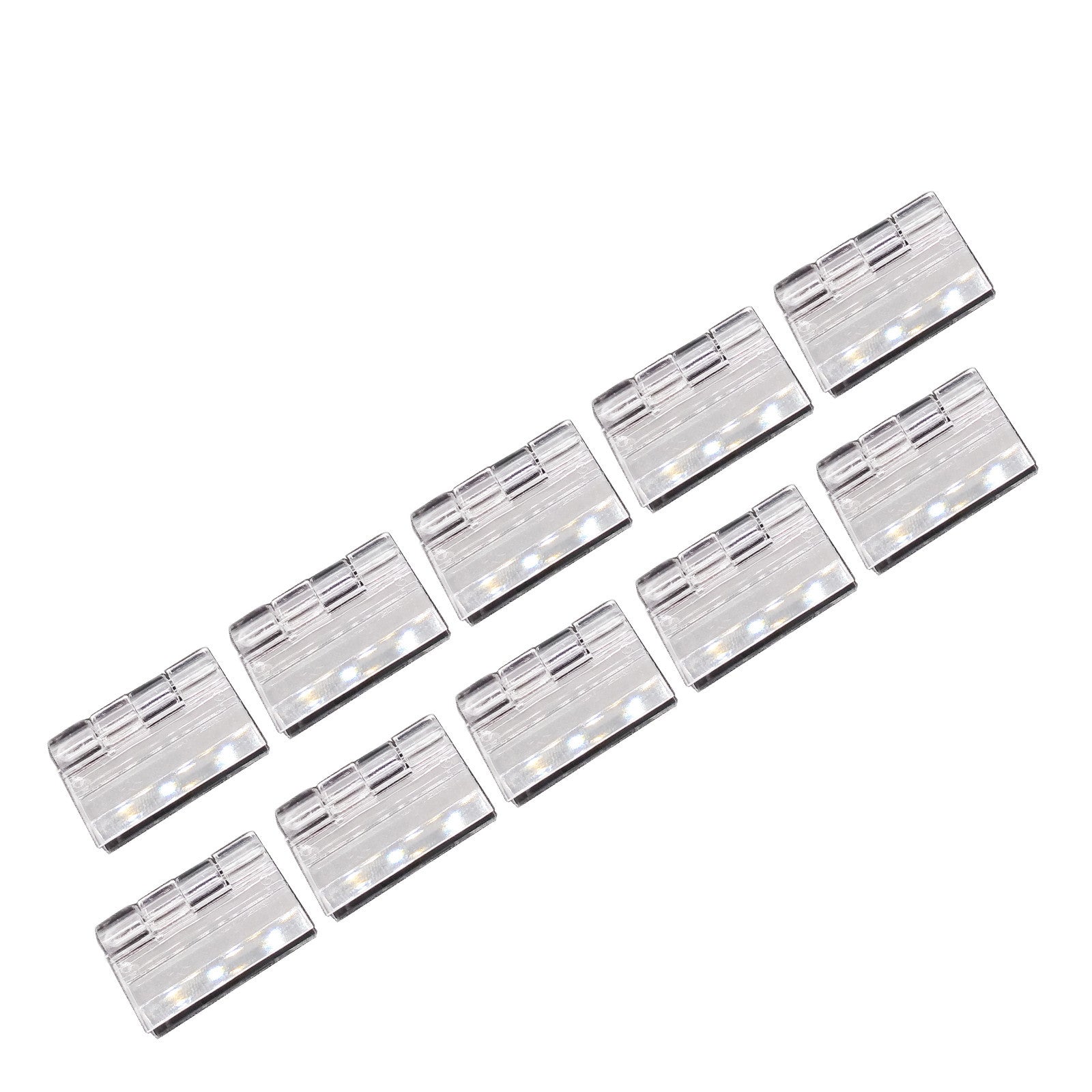 US Stock 12pcs Clear PMMA Acrylic Plastic Folding PMMA Hinge 30 x 33mm