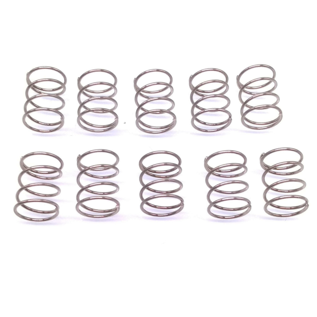 10x 0.6mm Wire Dia Stainless Steel Compression Spring Pressure OD 8mm Length 10