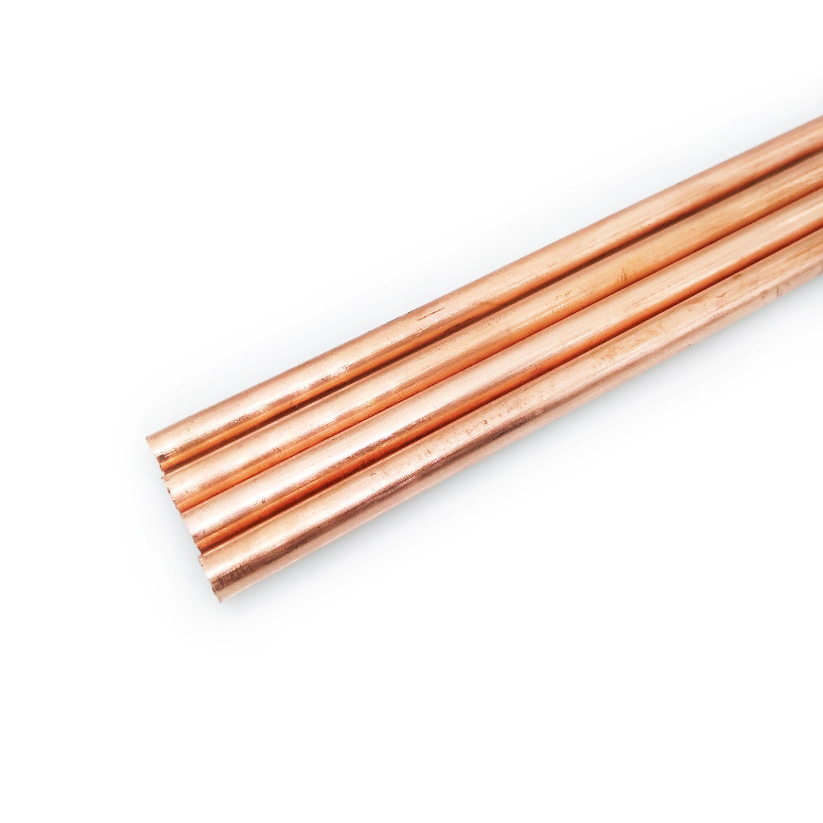 US Stock 4pcs 6mm ±10% Dia. 9.85" 99.9% Pure Copper T2 Cu Metal Rods Cylinder