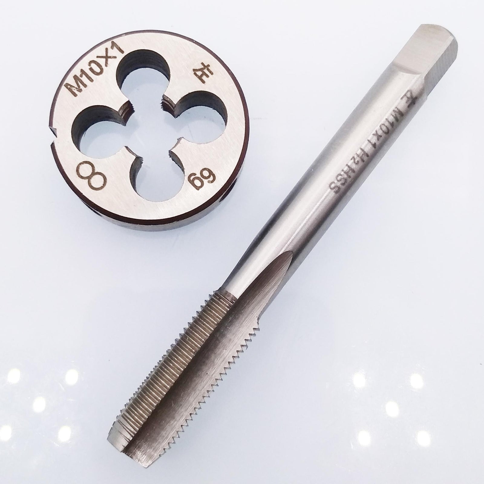 US Stock HSS M10 x 1mm Tap & M10 x 1.0mm Die Metric Thread Left Hand