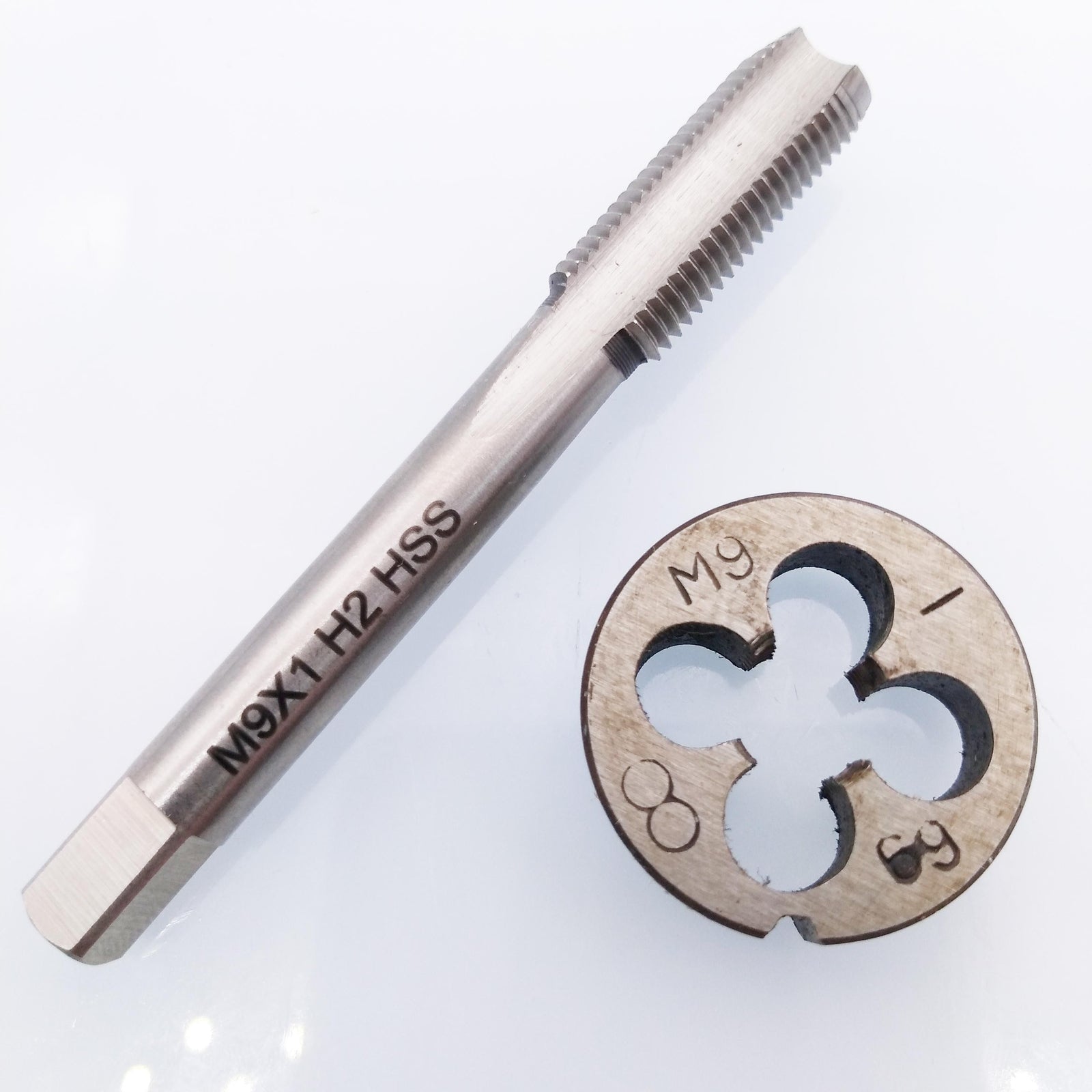 AU Stock HSS M9 x 1mm Tap & M9 x 1.0mm Die Metric Thread Right Hand