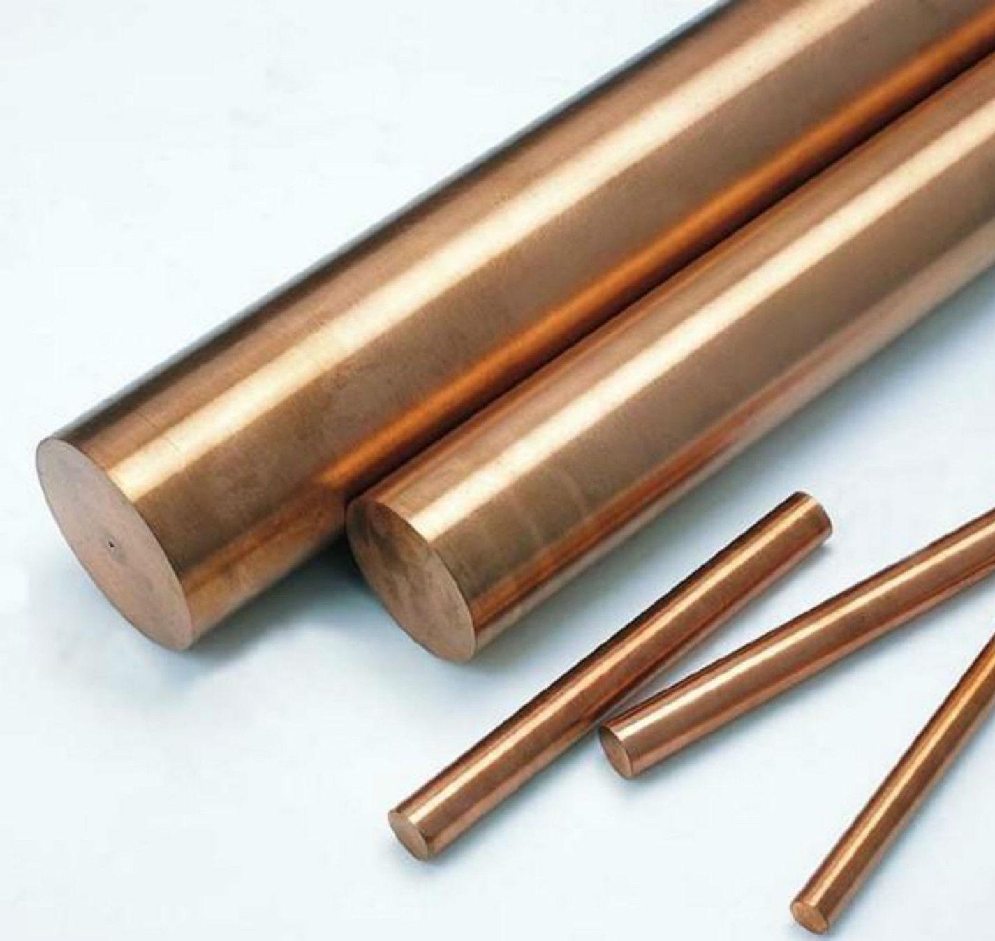 US Stock 8pcs 4mm ±10% Dia. 9.85" 99.9% Pure Copper T2 Cu Metal Rods Cylinder