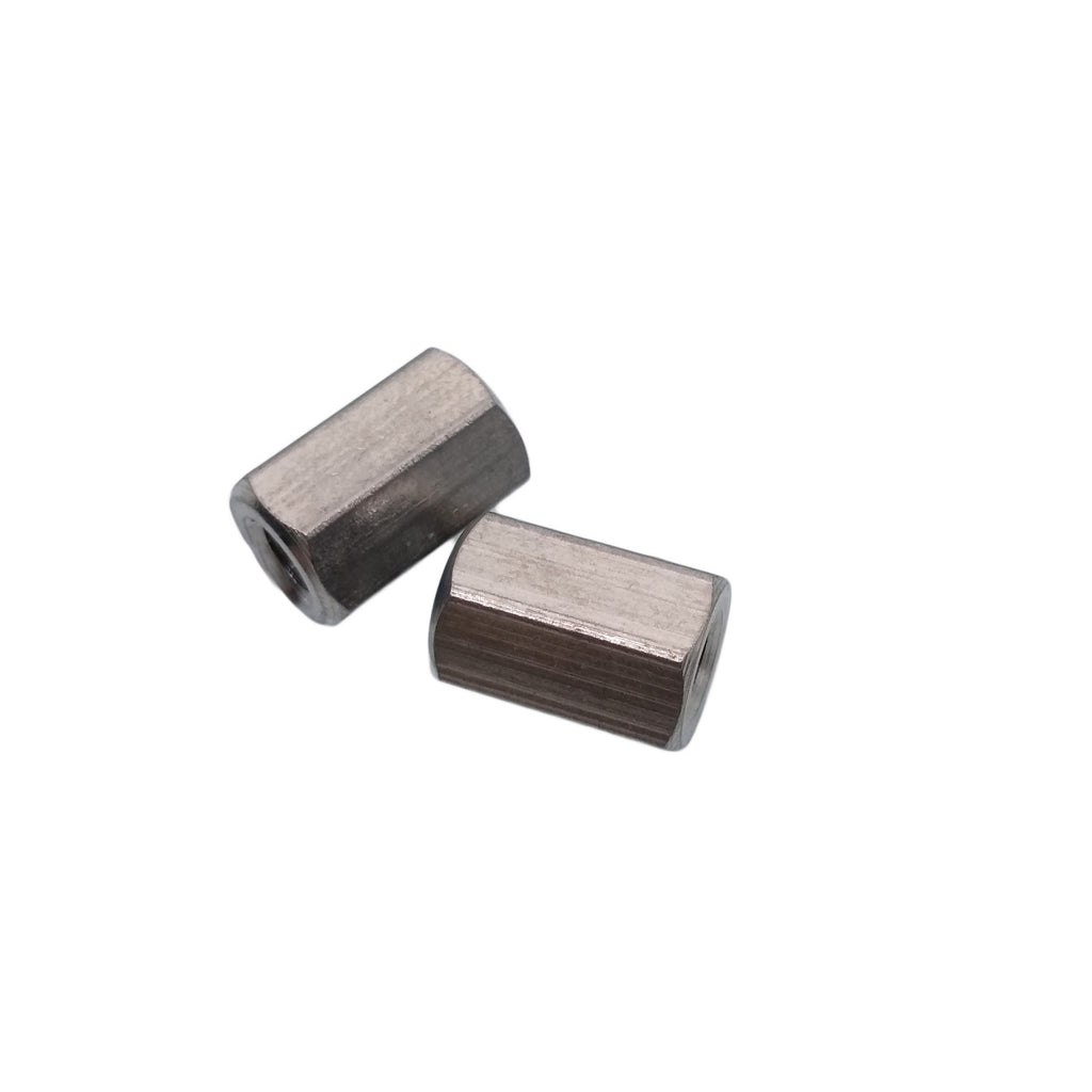 US Stock 10pcs M4 x 0.7 x 12mm Stainless steel Long Coupling Hex Nut Connector