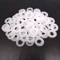 1000pcs M6 White Nylon Flat Washers