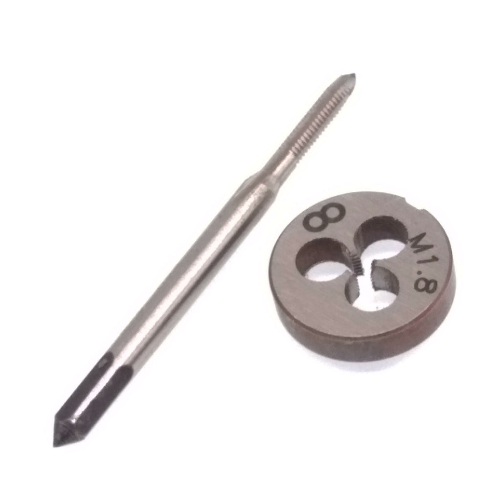 US Stock HSS M1.8 x 0.35mm Tap & M1.8 x 0.35mm Die Metric Thread Right Hand