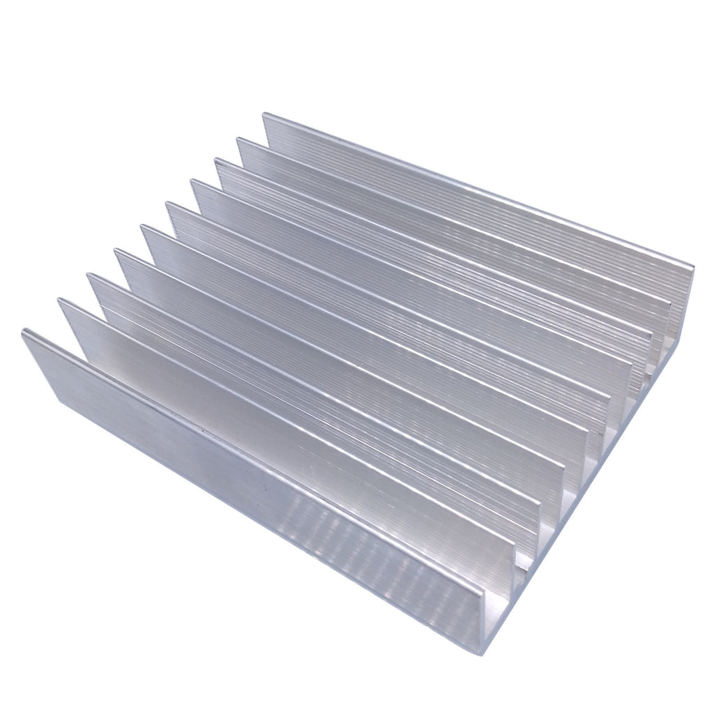 US Stock Aluminium Heatsink 100mm x 76mm x 21mm For 4pcs 3w LED or 10pcs 1w LED