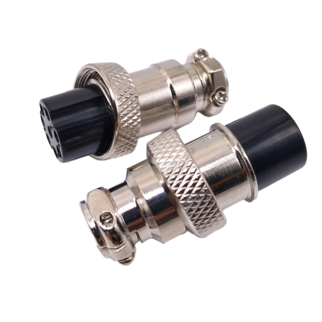 US Stock 5 Pair Aviation Plug 8 Pin Male Female Panel Wire Connector 16mm GX16-8