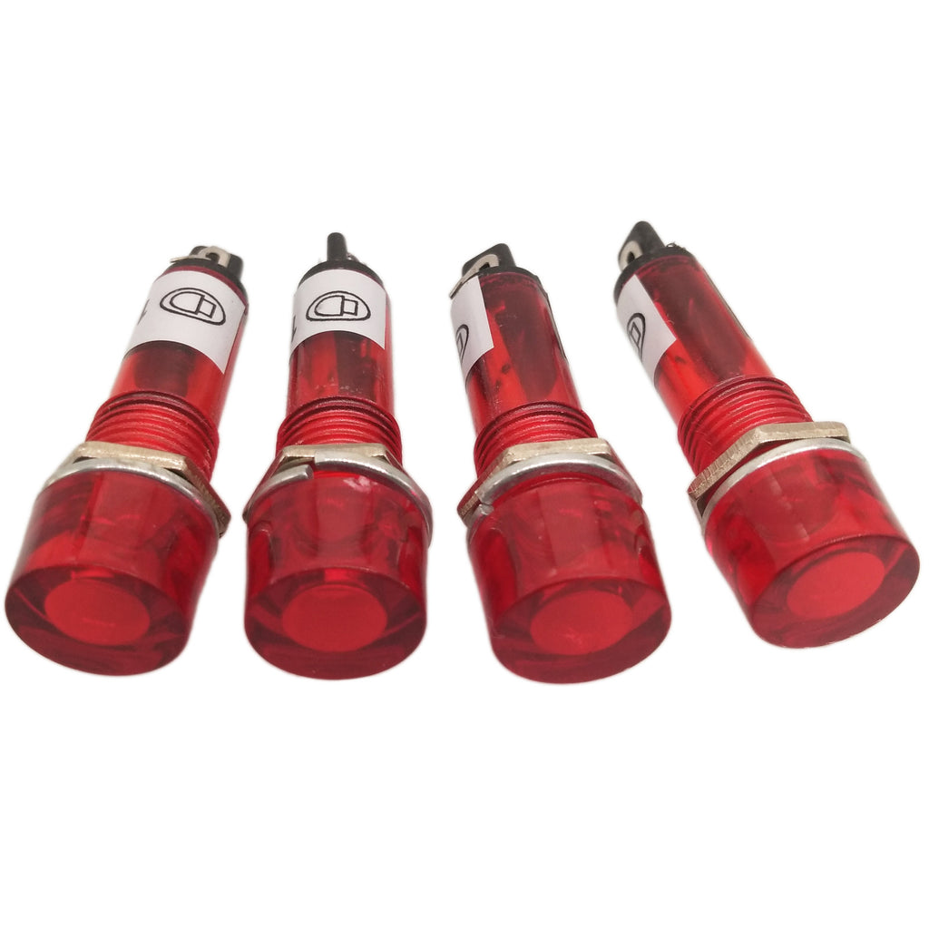 US Stock 5pc Red XD10-3 12V DC 10mm Power Signal Indicator Light Mini Pilot Lamp