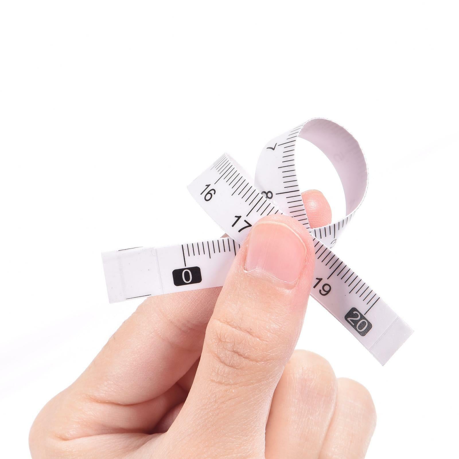 10Pcs Adhesive Tape Measure 20cm Left to Right Workbench Ruler (Transparent)