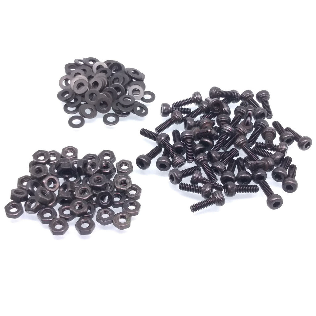 200x M2.5 x 6mm Socket Head Cap Screw Alloy Steel Allen Socket Drive Nut Washer