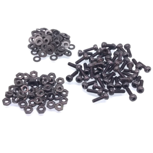 200x M2.5 x 6mm Socket Head Cap Screw Alloy Steel Allen Socket Drive Nut Washer