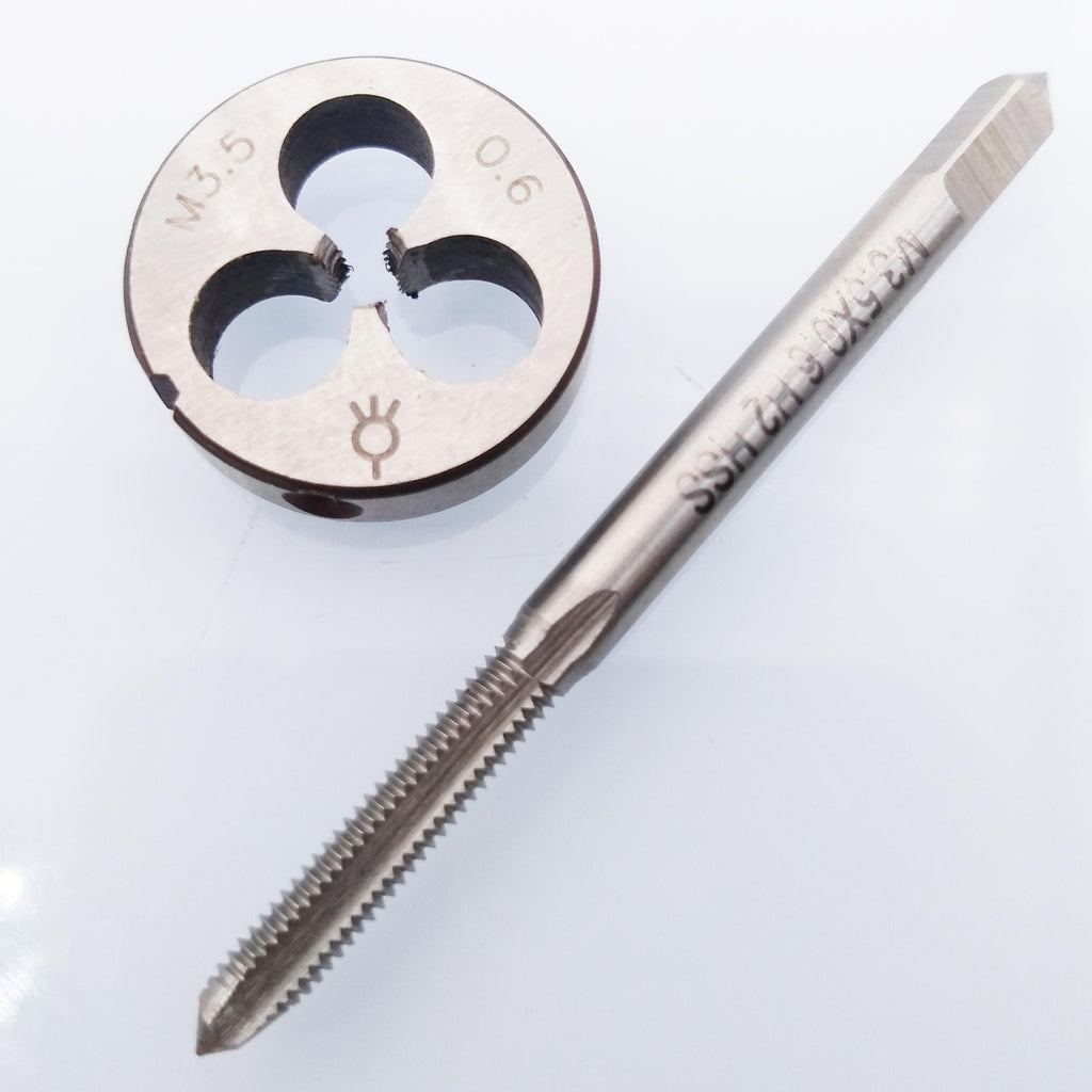US Stock HSS M3.5 x 0.6mm Tap & M3.5 x 0.6mm Die Metric Thread Right Hand