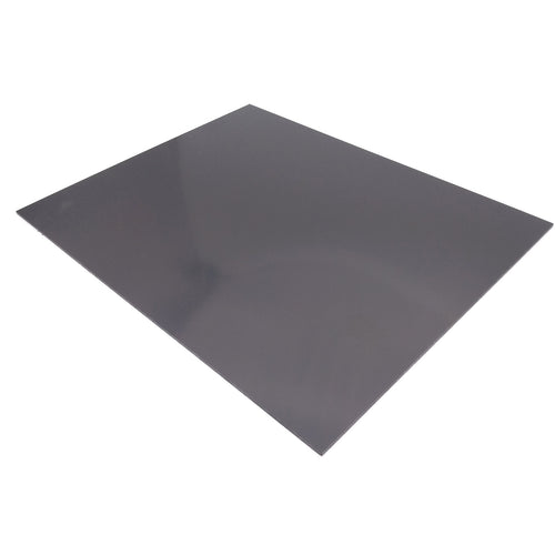 2pcs 2mm ±10% x 7.87" x 9.84" Black ABS Styrene Plastic Flat Sheet Plate