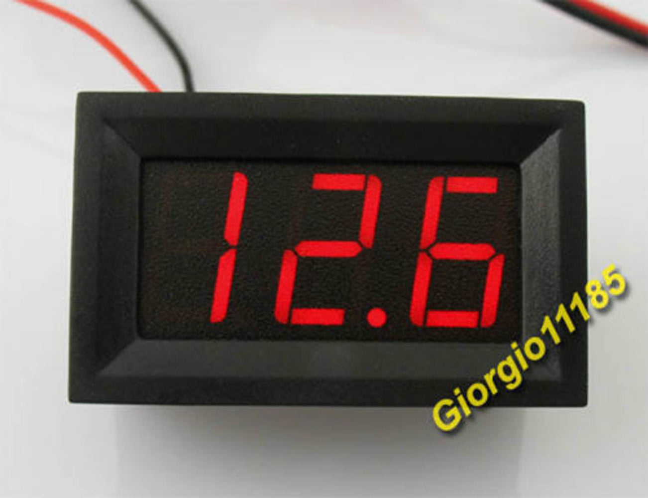 US Stock Mini Red LED Digital Panel AMP Meter Gauge 50A DC & Shunt