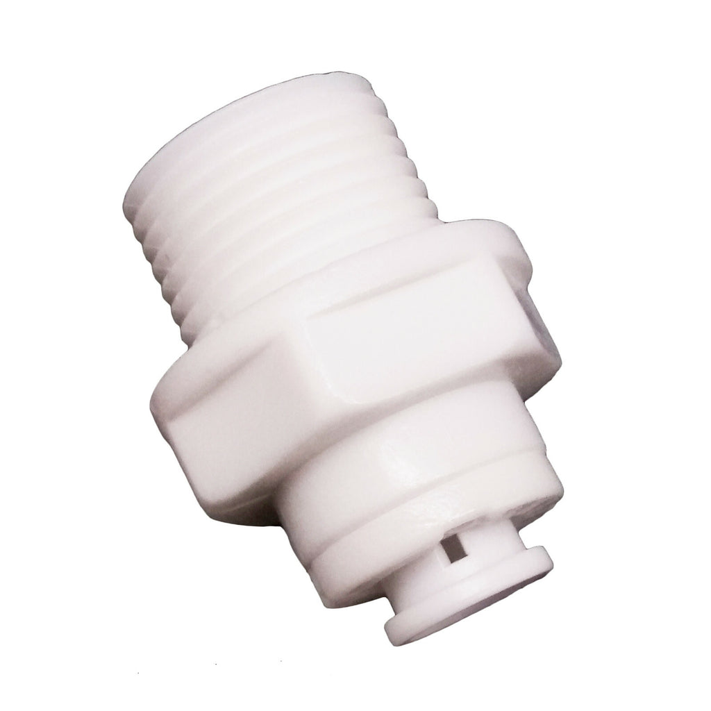 US Stock 2pcs 3/8" Male Thread to 1/4" Tube Quick Connect Push Fit