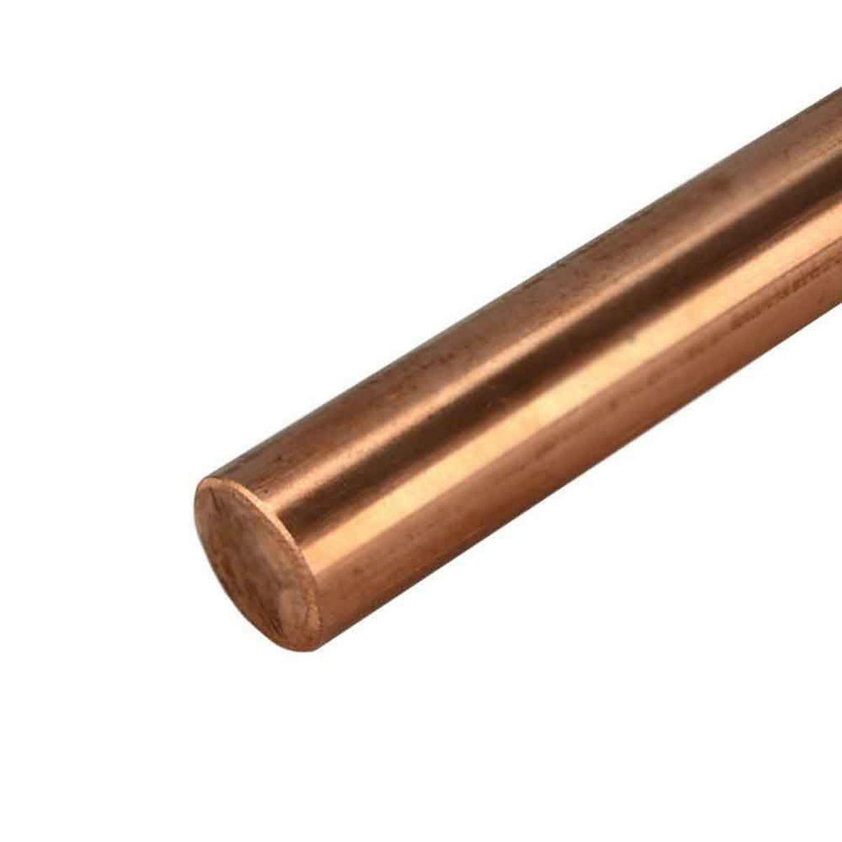 8mm ±10% Dia. 9.85" Long 99.9% Pure Copper T2 Cu Metal Rods Cylinder
