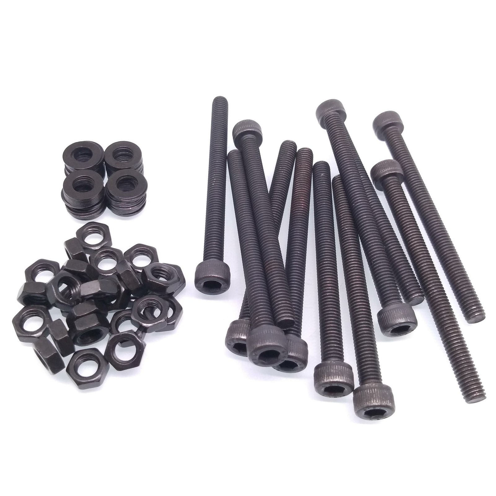 50x M5 x 60mm Socket Head Cap Screws Alloy Steel Allen Socket Drive Nuts Washers
