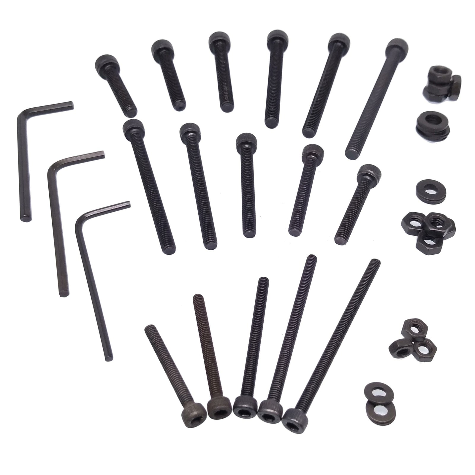 160x Socket Head Cap Screws Steel Allen Socket Nut Washer Wrench Assortment Kit