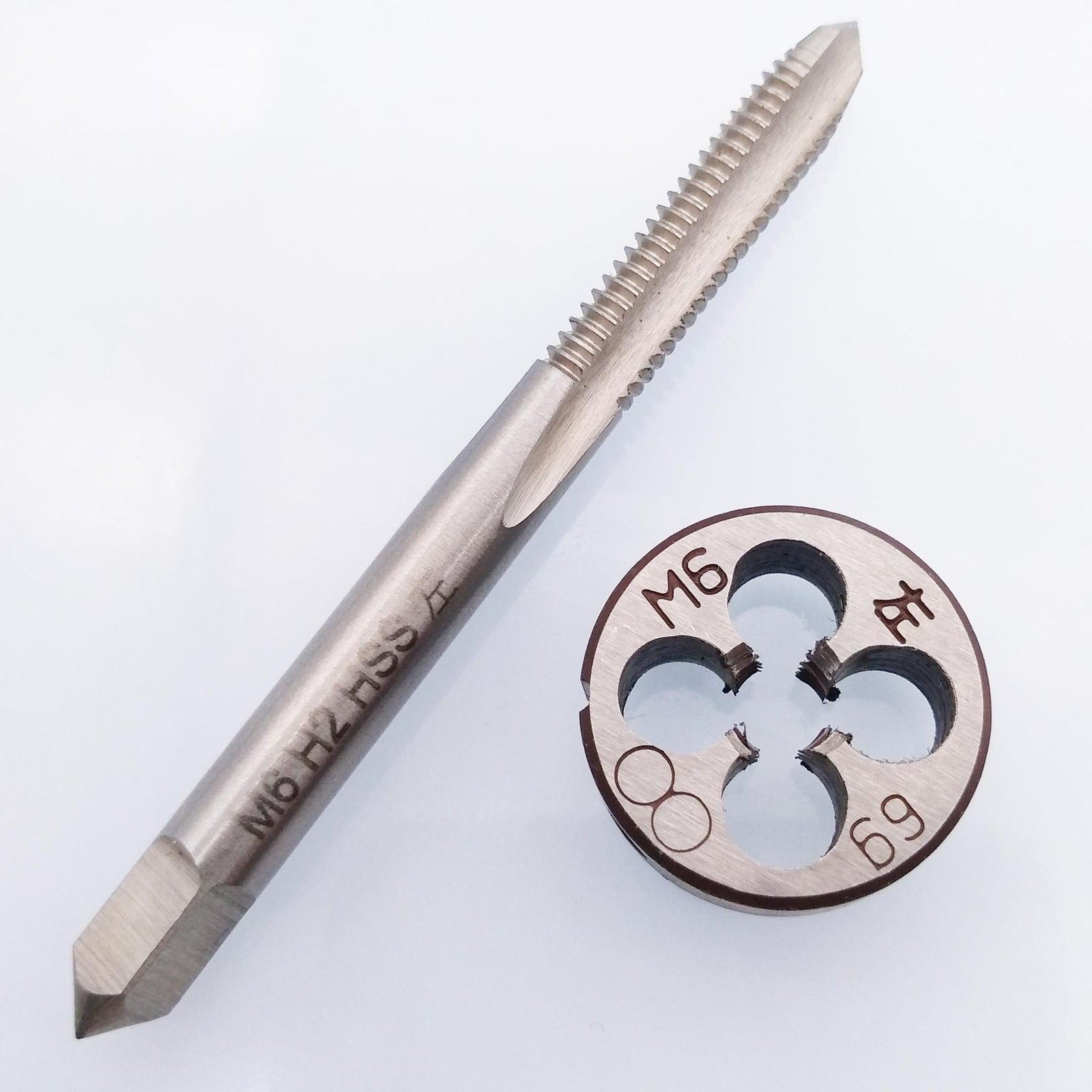 US Stock HSS M6 x 1mm Tap & M6 x 1.0mm Die Metric Thread Left Hand