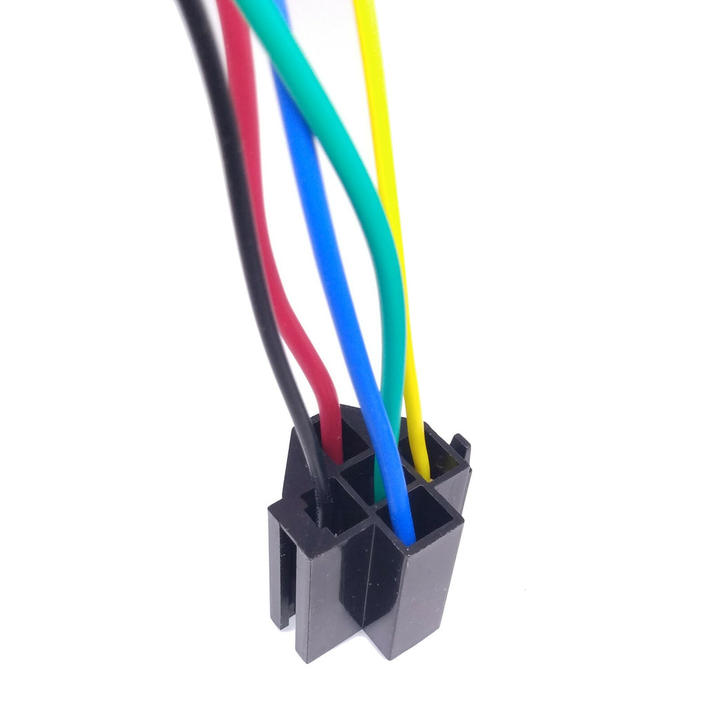 US Stock 5 pcs 5 Pin Cable Relay Socket Harness Connector DC 12V for Car