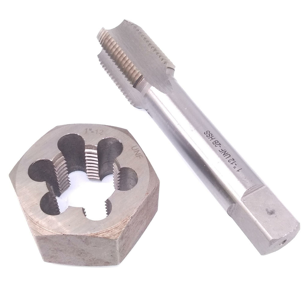 US Stock HSS 1"-12 Tap & 1"-12 Hexagon Die Thread Right Hand Set