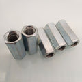 AU Stock 5pcs M8 x 1.25 x 30mm Long Rod Coupling Hex Nut Connector Zinc Plated