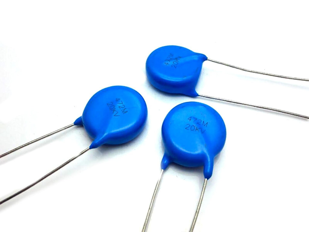 US Stock 5pcs Ceramic Disc Capacitors 4700pf 4.7nf 0.0047uf 472 20000V 20KV