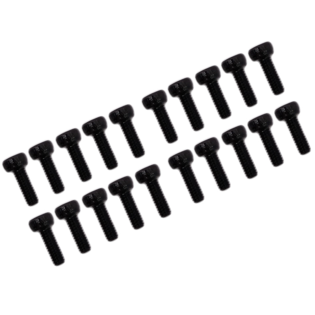 50pcs M2 x 6mm Black Alloy Steel Allen Hex Socket Cap Head Screw DIN912