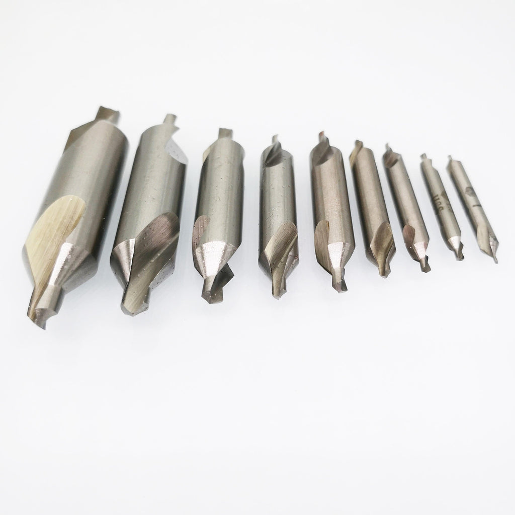 US Stock 9x Center Drill Set HSS Bit 1mm 1.5mm 2mm 2.5mm 3mm 3.15mm 4mm 5mm 6mm