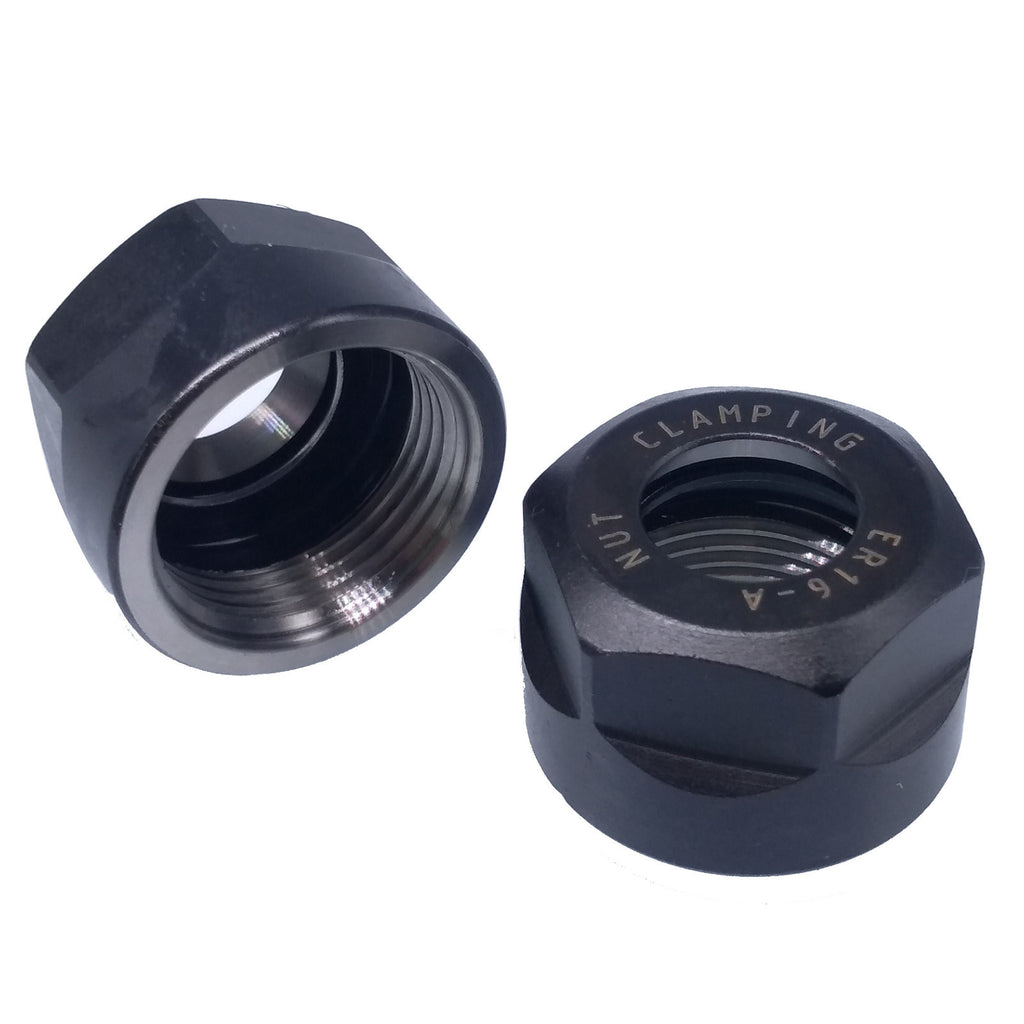 2pcs ER16 Collet Clamping Nuts for CNC Milling Chuck Holder Lathe