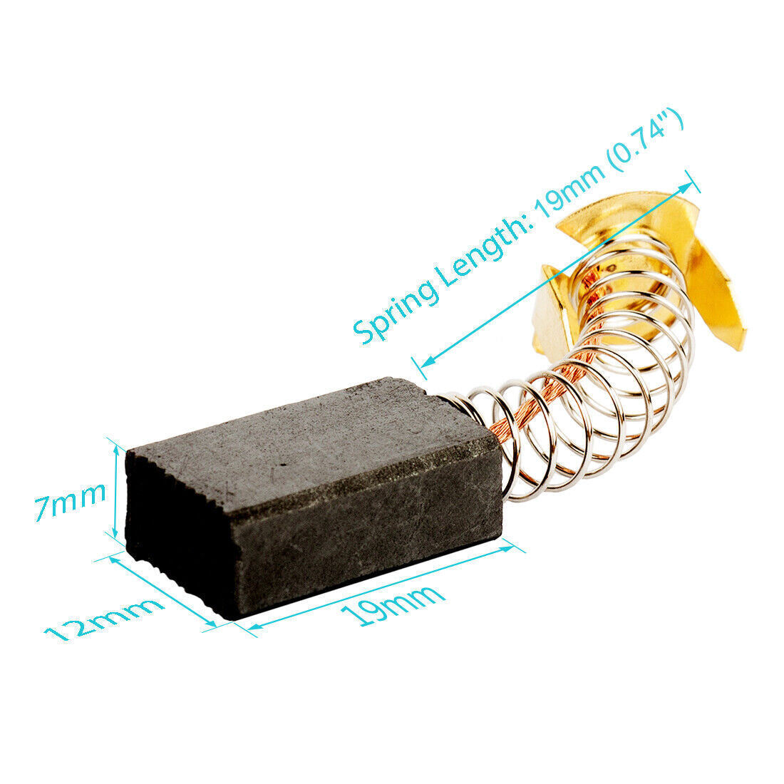 Carbon brushes Motor brushes Motor Carbon grinding 20 x 12 x 7mm