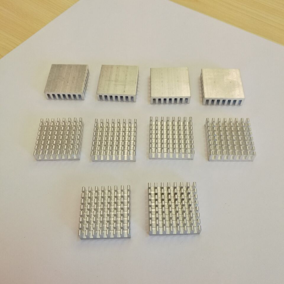 US Stock 10pcs 28mm x 28mm x 8mm Aluminum Heatsink For IC MOSFET SCR CP LED AH01