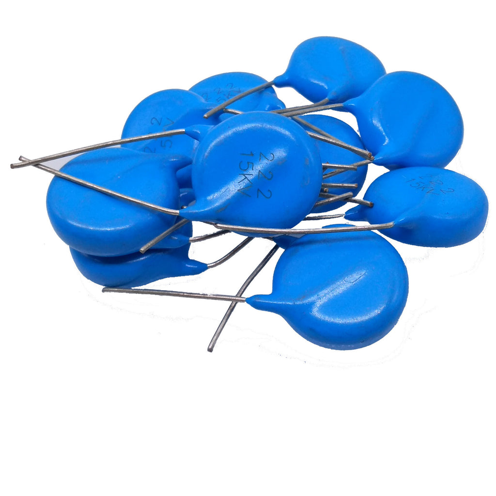 AU Stock  10pcs Ceramic Disc Capacitors 2200pf 1nf 0.0022uf 222 15000V 15KV