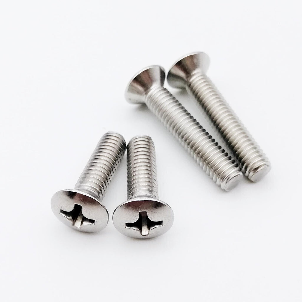 50pcs M2.5 x 10mm 304SS Cross Phillips Half Raised Countersunk Head Screw Bolt