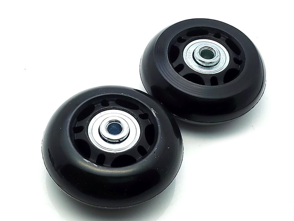 US Stock 2Set 60mm Luggage Suitcase Replacement Wheels Axles Repair Wrench Black