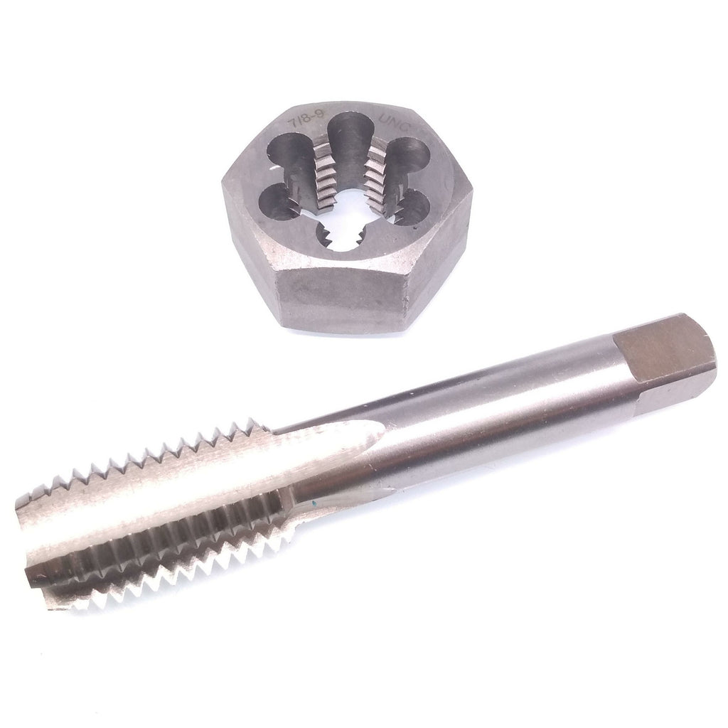 US Stock HSS 7/8-9 Tap & 7/8-9 Hexagon Die Thread Right Hand Set